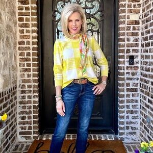 Cabi Checkerboard Pullover